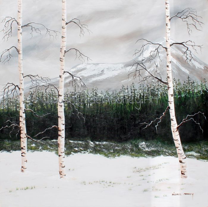 MOURNES WITH BIRCH TREES